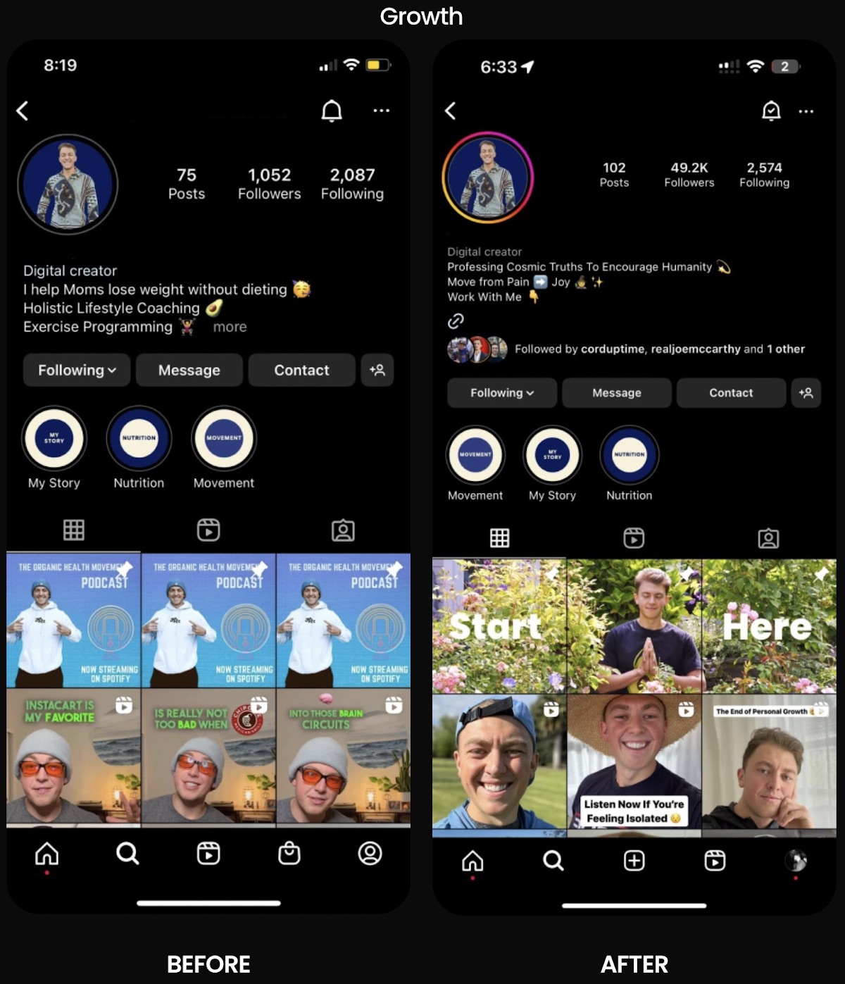 Coach Instagram growth case study