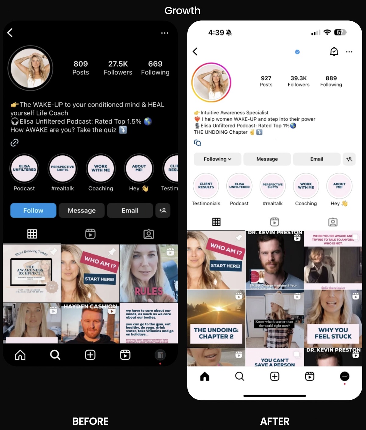 Coach Instagram growth case study