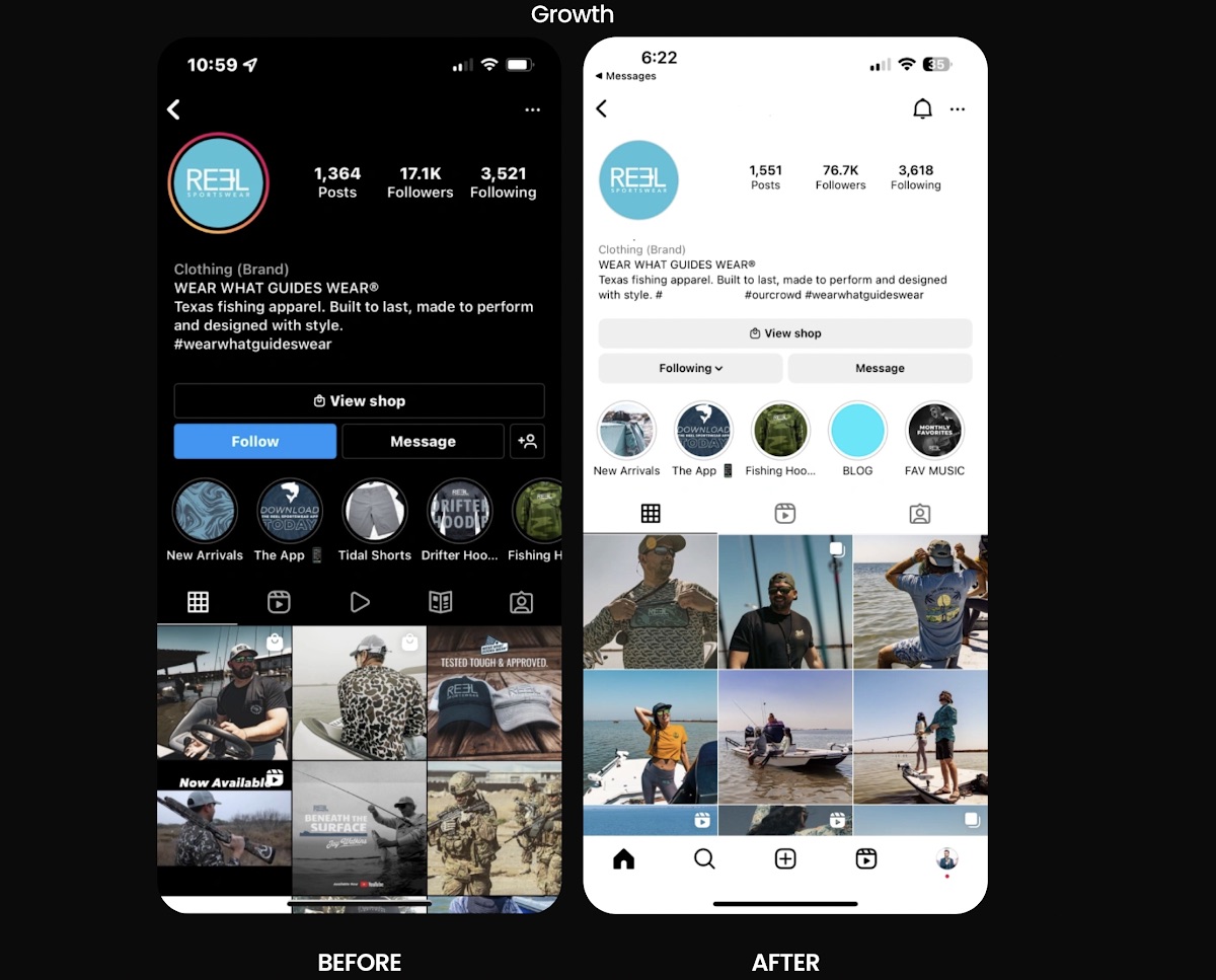 E-commerce Instagram growth case study
