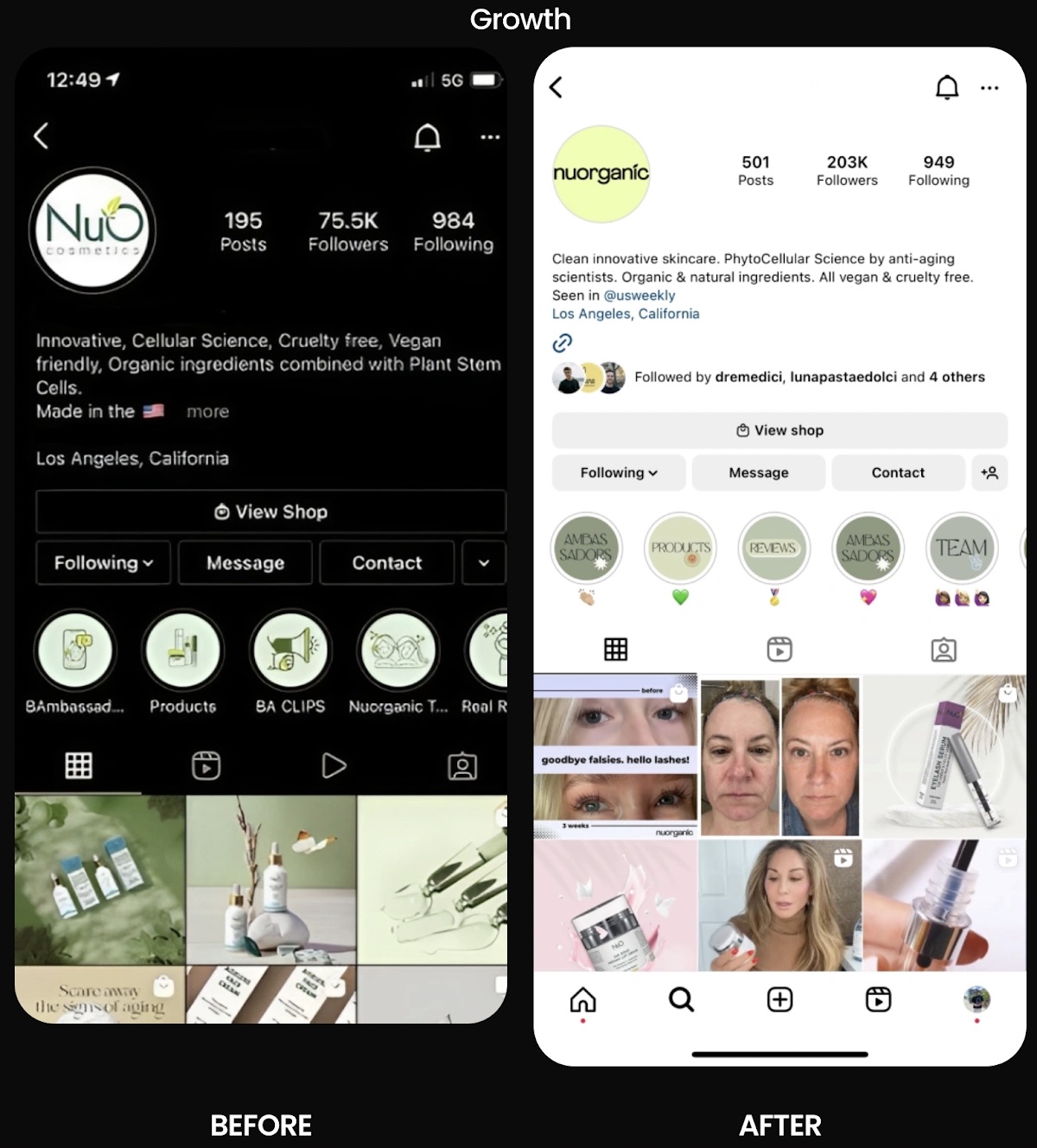 E-commerce Instagram growth case study