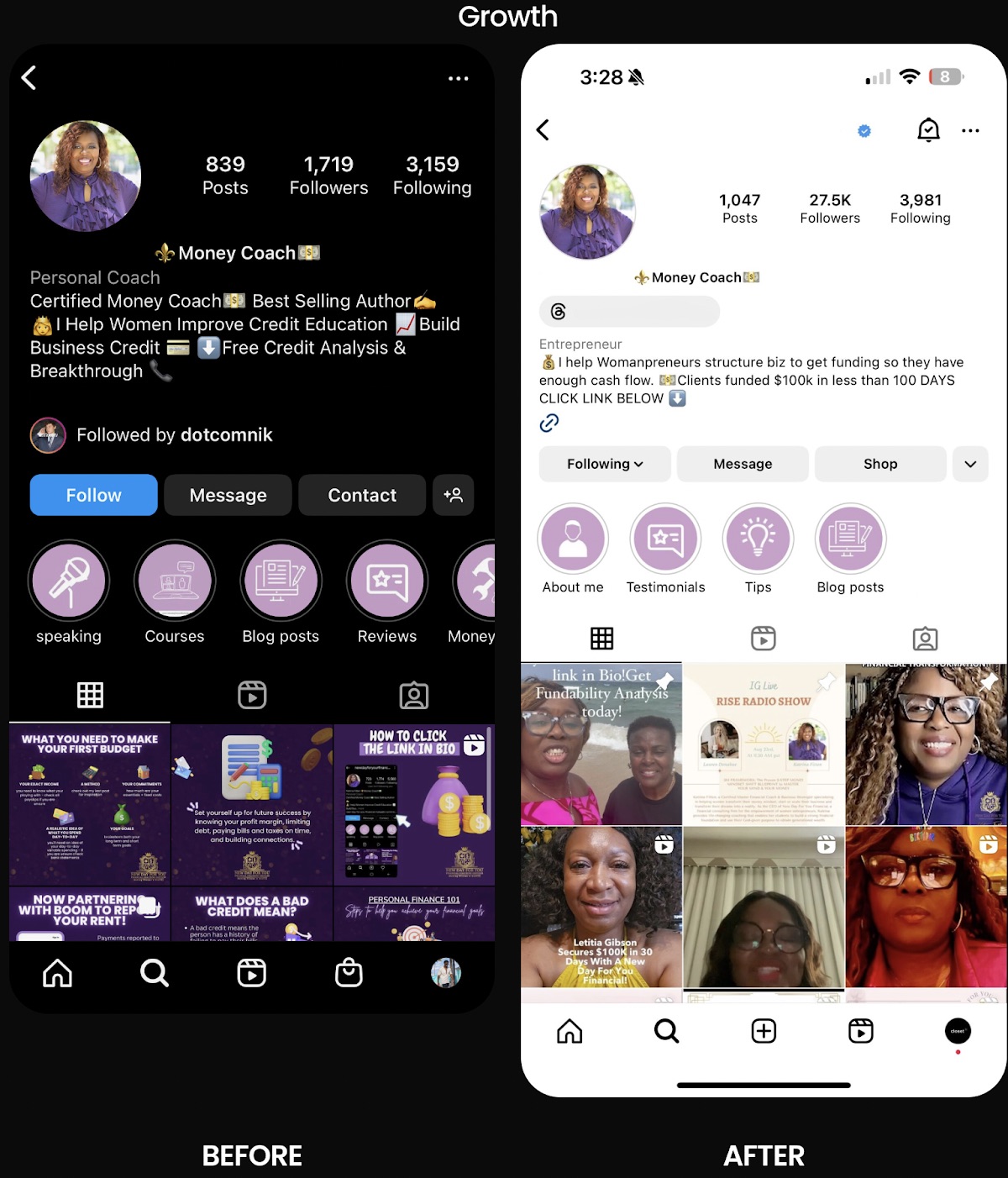 Finance Instagram growth case study