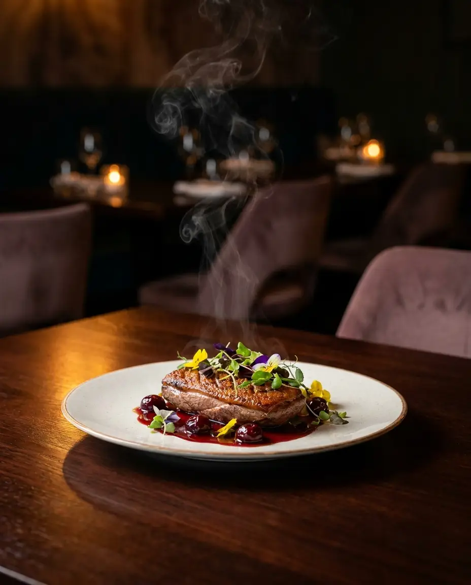 Fine-dining restaurant ad creative
