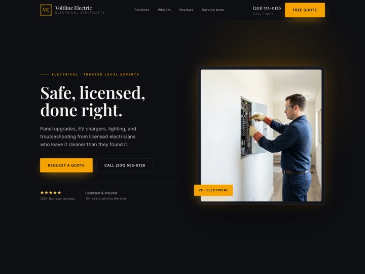 Electrical website demo