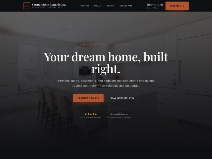 Remodeling website demo