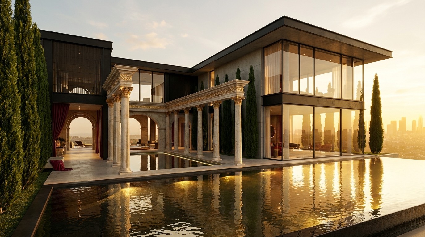 Luxury lifestyle setting for an exotic car rental fleet
